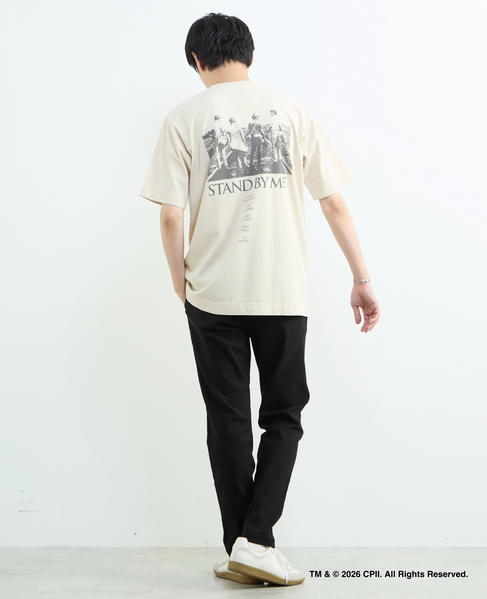 STAND BY ME モノクロプリントTシャツ 詳細画像 ベージュ 9
