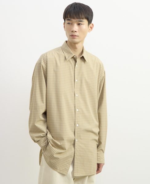 【1978 MEN'S MELROSE】レギュラーカラーシャツ 詳細画像 ベージュ 11