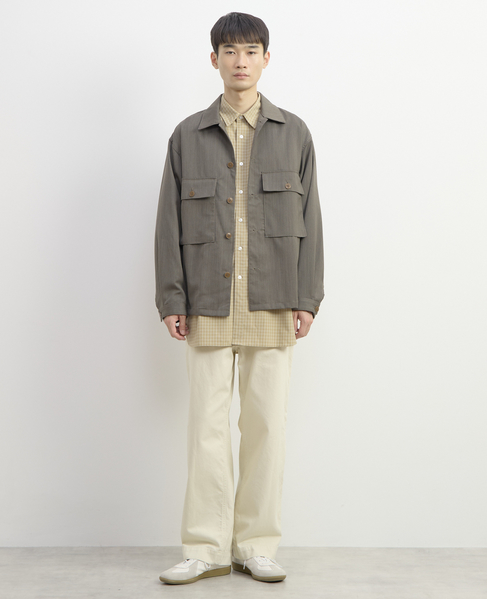 【1978 MEN'S MELROSE】レギュラーカラーシャツ 詳細画像 ベージュ 16
