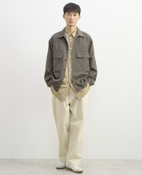 【1978 MEN'S MELROSE】レギュラーカラーシャツ 詳細画像 ベージュ 17