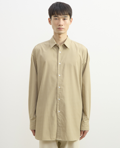 【1978 MEN'S MELROSE】レギュラーカラーシャツ 詳細画像 ベージュ 5