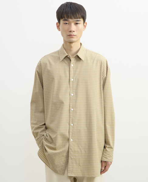 【1978 MEN'S MELROSE】レギュラーカラーシャツ 詳細画像 ベージュ 9