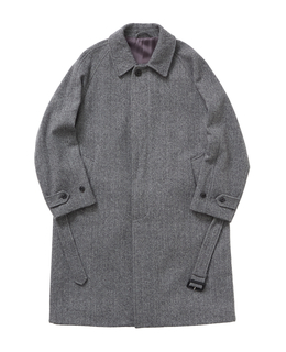 【1978 MEN'S MELROSE】シルクネップツィードステンカラーコート