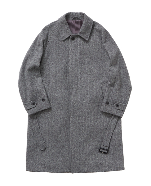 【1978 MEN'S MELROSE】シルクネップツィードステンカラーコート 詳細画像 グレー 1