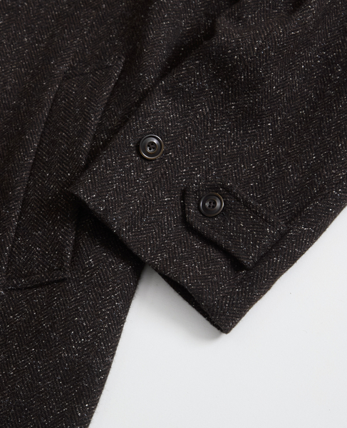 【1978 MEN'S MELROSE】シルクネップツィードステンカラーコート 詳細画像 ブラウン 4
