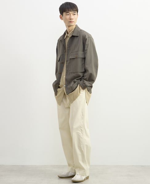 【1978 MEN'S MELROSE】ユーティリティシャツブルゾン 詳細画像 カーキ 9