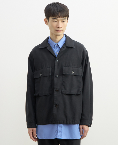 【1978 MEN'S MELROSE】ユーティリティシャツブルゾン 詳細画像 スミクロ 10
