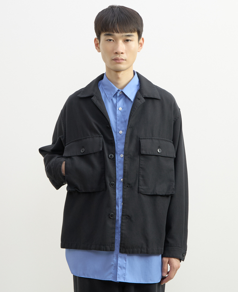 【1978 MEN'S MELROSE】ユーティリティシャツブルゾン 詳細画像 スミクロ 11