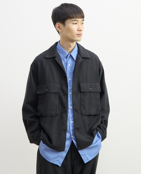 【1978 MEN'S MELROSE】ユーティリティシャツブルゾン 詳細画像 スミクロ 12