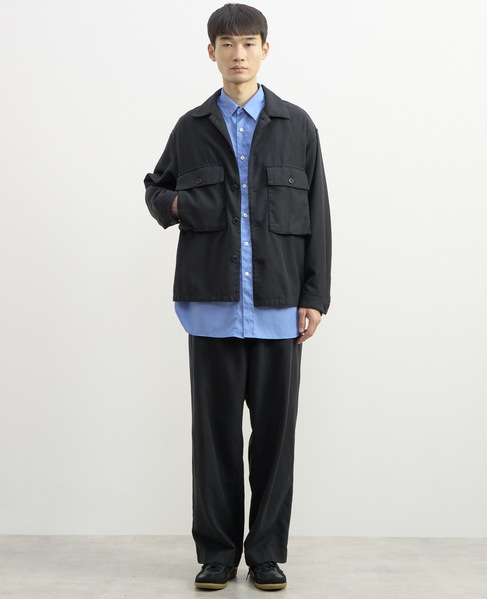 【1978 MEN'S MELROSE】ユーティリティシャツブルゾン 詳細画像 スミクロ 14