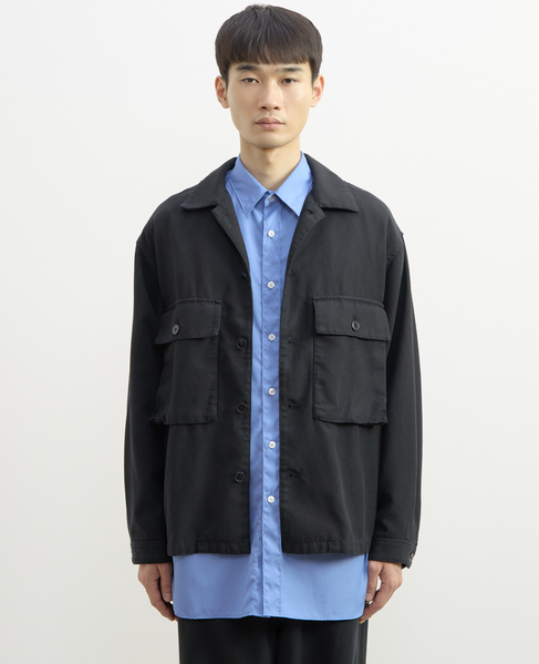 【1978 MEN'S MELROSE】ユーティリティシャツブルゾン 詳細画像 スミクロ 6