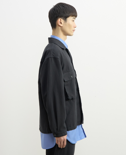 【1978 MEN'S MELROSE】ユーティリティシャツブルゾン 詳細画像 スミクロ 9