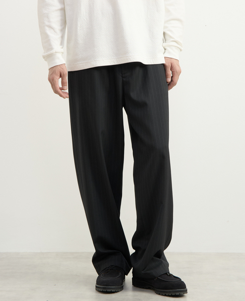 【1978 MEN'S MELROSE】イージートラウザーズ 詳細画像 ブラックストライプ 9