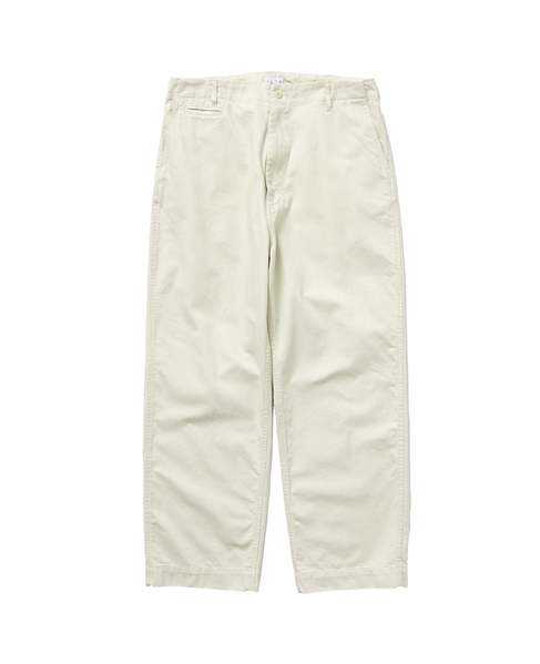 【1978 MEN'S MELROSE】ソフトテーパードチノーズ 詳細画像 アイボリー 1
