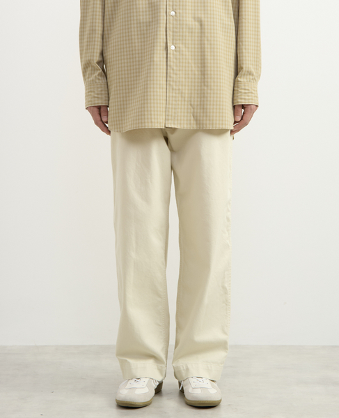 【1978 MEN'S MELROSE】ソフトテーパードチノーズ 詳細画像 アイボリー 3