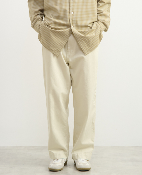 【1978 MEN'S MELROSE】ソフトテーパードチノーズ 詳細画像 アイボリー 4