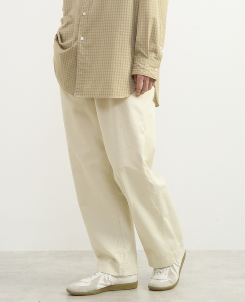 【1978 MEN'S MELROSE】ソフトテーパードチノーズ 詳細画像 アイボリー 5