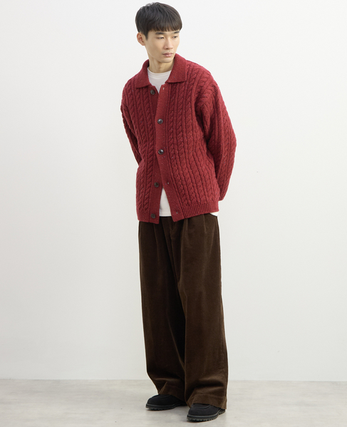【1978 MEN'S MELROSE】ワイドストレートパンツ 詳細画像 ブラウン 15