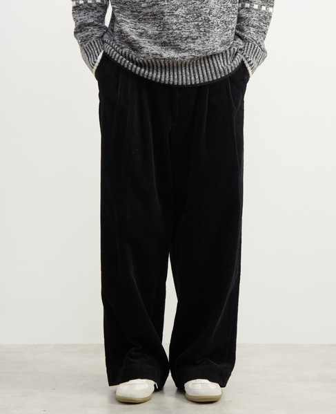 【1978 MEN'S MELROSE】ワイドストレートパンツ 詳細画像 ブラック 7