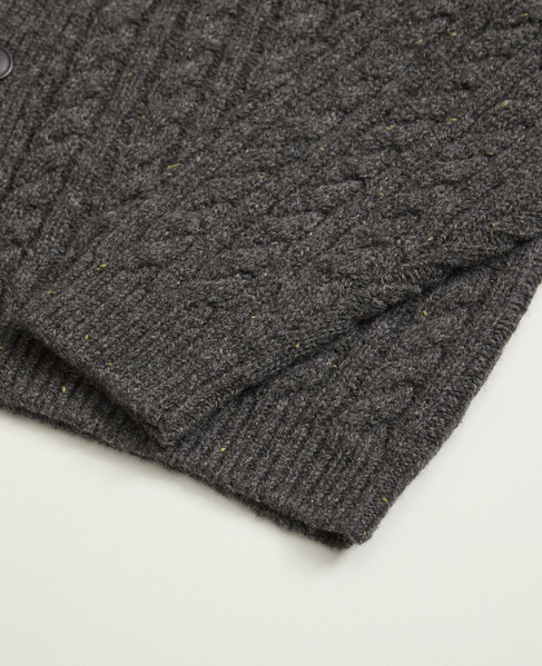 【1978 MEN'S MELROSE】ポロカラーカーディガン 詳細画像 チャコールグレー 3