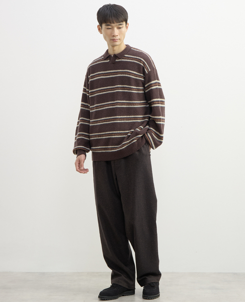 【1978 MEN'S MELROSE】スキッパーポロシャツ 詳細画像 ブラウン 11