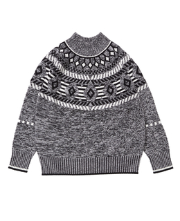 【1978 MEN'S MELROSE】球芯クロス柄ニット