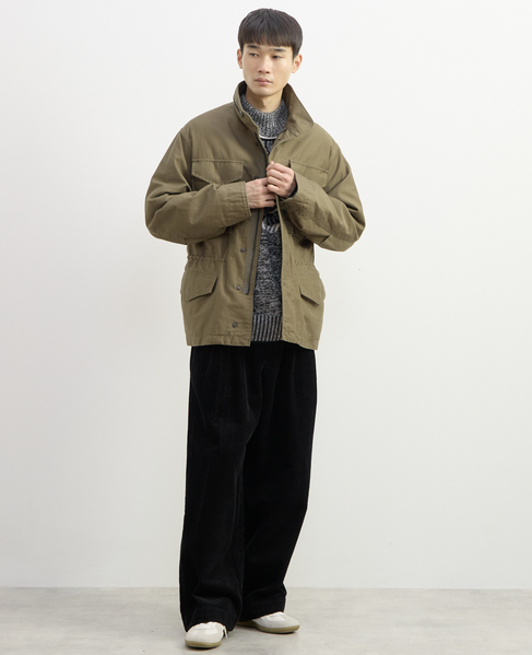 【1978 MEN'S MELROSE】球芯クロス柄ニット 詳細画像 グレー 19
