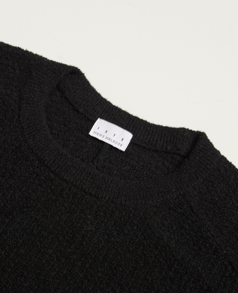 【1978 MEN'S MELROSE】ループヤーンサドルショルダーニット 詳細画像 ブラック 2