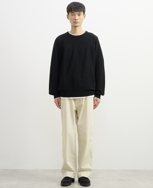 【1978 MEN'S MELROSE】ループヤーンサドルショルダーニット 詳細画像 ブラック 9