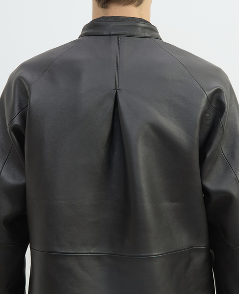 シープナッパレザー シャツジャケット 詳細画像 ブラック 10