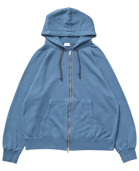 【1978 MEN'S MELROSE】ハイブリットコットン度甘裏毛パーカー 詳細画像 ブルー 1