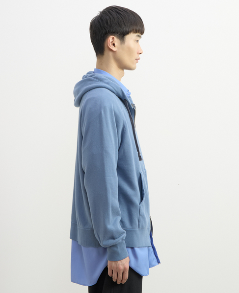 【1978 MEN'S MELROSE】ハイブリットコットン度甘裏毛パーカー 詳細画像 ブルー 10