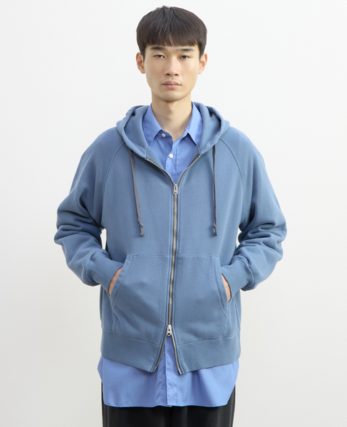 【1978 MEN'S MELROSE】ハイブリットコットン度甘裏毛パーカー 詳細画像 ブルー 11