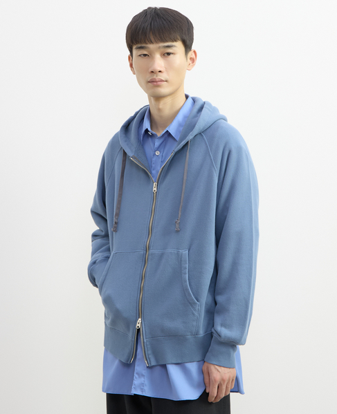 【1978 MEN'S MELROSE】ハイブリットコットン度甘裏毛パーカー 詳細画像 ブルー 13
