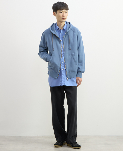 【1978 MEN'S MELROSE】ハイブリットコットン度甘裏毛パーカー 詳細画像 ブルー 16