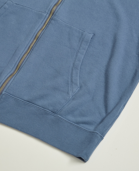 【1978 MEN'S MELROSE】ハイブリットコットン度甘裏毛パーカー 詳細画像 ブルー 4