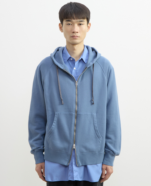 【1978 MEN'S MELROSE】ハイブリットコットン度甘裏毛パーカー 詳細画像 ブルー 7