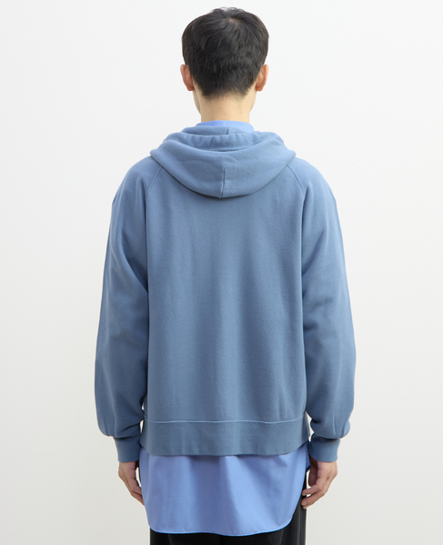 【1978 MEN'S MELROSE】ハイブリットコットン度甘裏毛パーカー 詳細画像 ブルー 9