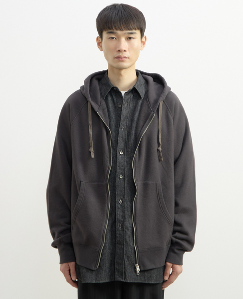 【1978 MEN'S MELROSE】ハイブリットコットン度甘裏毛パーカー 詳細画像 スミクロ 3