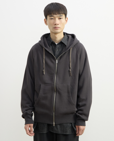 【1978 MEN'S MELROSE】ハイブリットコットン度甘裏毛パーカー 詳細画像 スミクロ 6