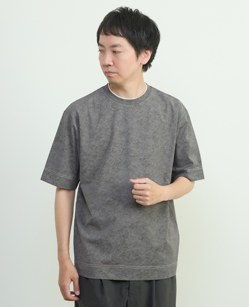 ムラプリントTシャツ 詳細画像 チャコールグレー 1