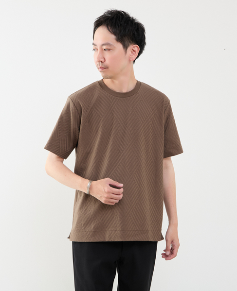 アーガイルリンクスTシャツ 詳細画像 ブラウン 3