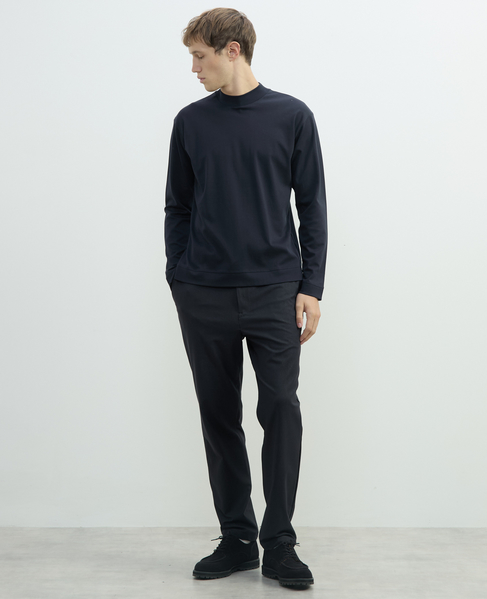スビンプラチナムモックネックTシャツ 詳細画像 ネイビー 6