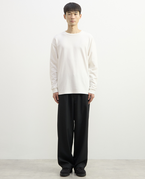 【1978 MEN'S MELROSE】ハイブリットコットン度甘接結ロングスリーブTシャツ 詳細画像 ホワイト 12