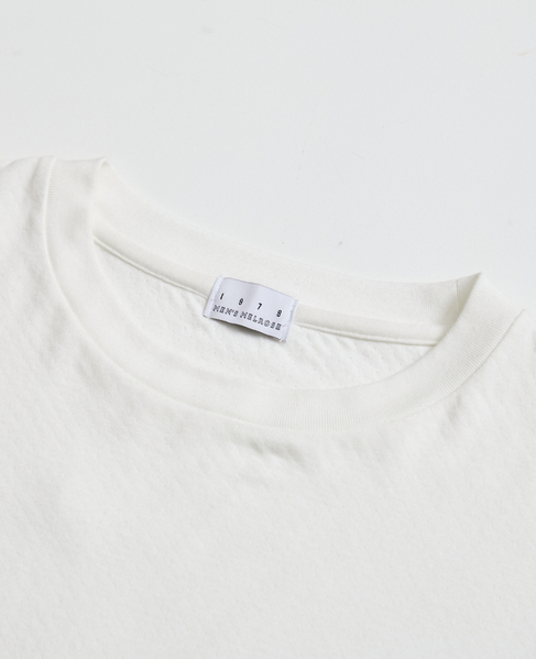 【1978 MEN'S MELROSE】ハイブリットコットン度甘接結ロングスリーブTシャツ 詳細画像 ホワイト 2