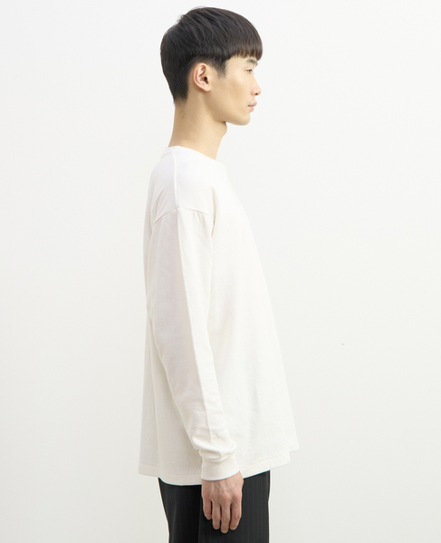 【1978 MEN'S MELROSE】ハイブリットコットン度甘接結ロングスリーブTシャツ 詳細画像 ホワイト 8