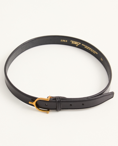 【TORY LEATHER/トリーレザー】1inch Spur Buckle Belt 詳細画像 ブラック 1