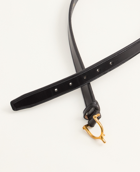【TORY LEATHER/トリーレザー】1inch Spur Buckle Belt 詳細画像 ブラック 2