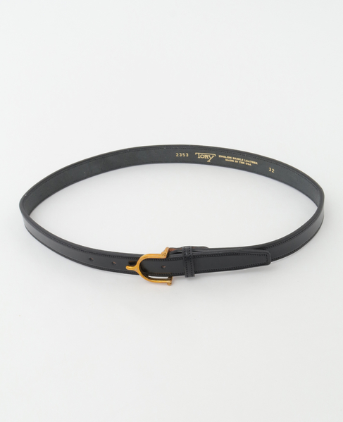 【TORY LEATHER/トリーレザー】1inch Spur Buckle Belt 詳細画像 ブラック 3