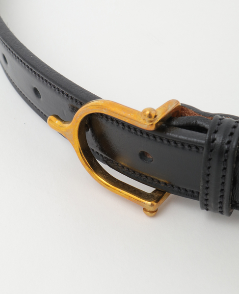 【TORY LEATHER/トリーレザー】1inch Spur Buckle Belt 詳細画像 ブラック 5